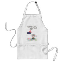 Apron with animated funny church signs