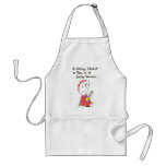 Apron with animated pictures of funny church signs