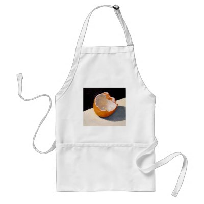 APRON WITH ARTWORK OF BROKEN EGG SHELL by joyart