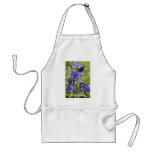 Apron with bluebell flowers