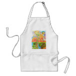 Apron with Colourful Psychedelic Tree Design