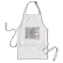 Apron with cooking measurement equivalents