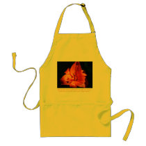 Apron with lily