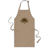 apron with yellow waterlily