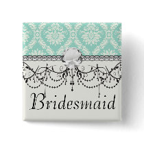 aqua and cream fleur elegant damask pins