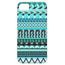 Aqua Aztec Pattern