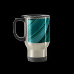 Aqua Blue abstract Mugs