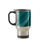 Aqua Blue abstract Mugs