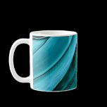Aqua Blue abstract Coffee Mug