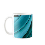 Aqua Blue abstract Coffee Mug