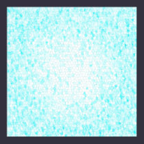 Aqua Blue and White Mosaic Pattern Poster posters