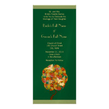 Aqua Blue Flowers and Bees Wedding Invitation