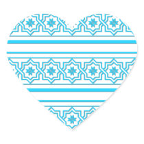 Aqua blue "lace" background sticker