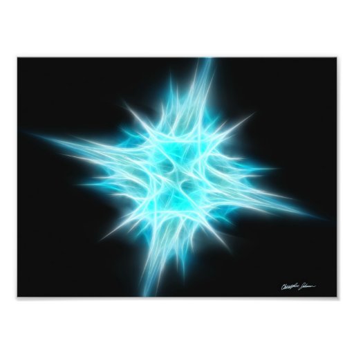Aqua Blue Star 1 Photograph