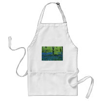 Aqua Bluebell Woods flowers Aprons