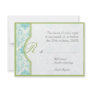 Aqua BlueToile  Quatrefoil RSVP Responce Cards