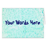 Aqua Bubbles cards