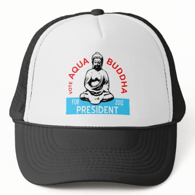 Aqua Buddha Cap Hats by SpeakinginTongues