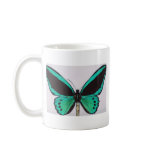Aqua Butterfly Coffee Mugs