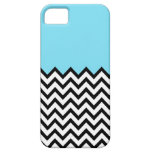 Aqua Chevron Colour Block Pattern iPhone 5 Case
