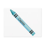 Aqua Crayon postcards
