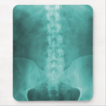 Aqua Digital Spine Art Mousepad
