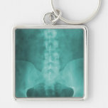 Aqua Digital X-Ray Art Keychain
