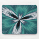 "Aqua Flower Abstract" Mousepad