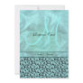 Aqua grey wedding response floral damask