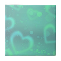 Aqua Heart Design Tile tiles