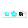 Aqua hibiscus flower design bumper sticker