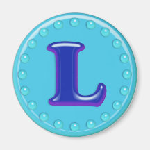 Aqua Initial L Magnets
