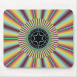 Aqua Magenta Sunburst Fractal