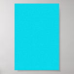 Aqua Neon Blue Background on a Poster