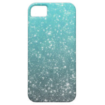 Aqua Ombre Glitter