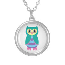 Aqua Owl Jewelry
