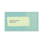 Aqua Place Card Business Card Template