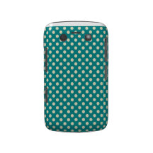 Aqua Polka Dot Blackberry Bold Case