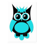 Aqua Punk Owl Business Card