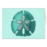 Aqua Sand Dollar Card