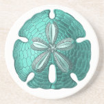Aqua Sand Dollar Stone Coaster