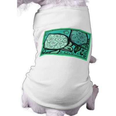 Aqua Turtles Dog Tee Shirt by TurtleHero