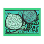 Aqua Turtles Post Card