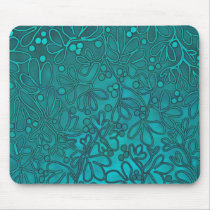 Aqua Vines Mousepad