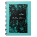 Aqua Wedding Planner Spiral Note Book