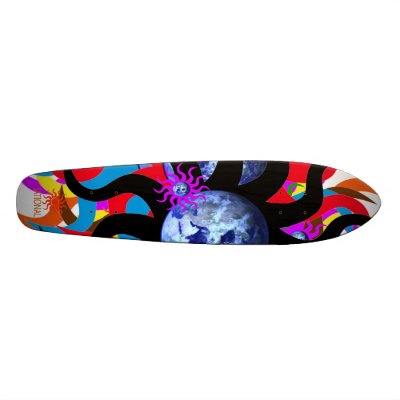 aqualights_EARTH_SUN-Sational Skateboard by aquamotion