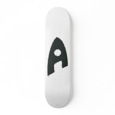 Aquaman Grunge 'A' Custom Skate Board by JusticeLeague