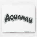 Aquaman Grunge Black Logo Mouse Pad