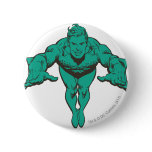 Aquaman Lunging Forward - Teal Buttons