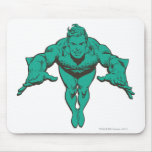 Aquaman Lunging Forward - Teal Mouse Pads